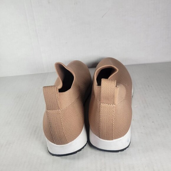 Onyx Beige Women Stretch Knit Slip-On Sneakers Size 38 US 7/7.5 - Picture 3 of 8